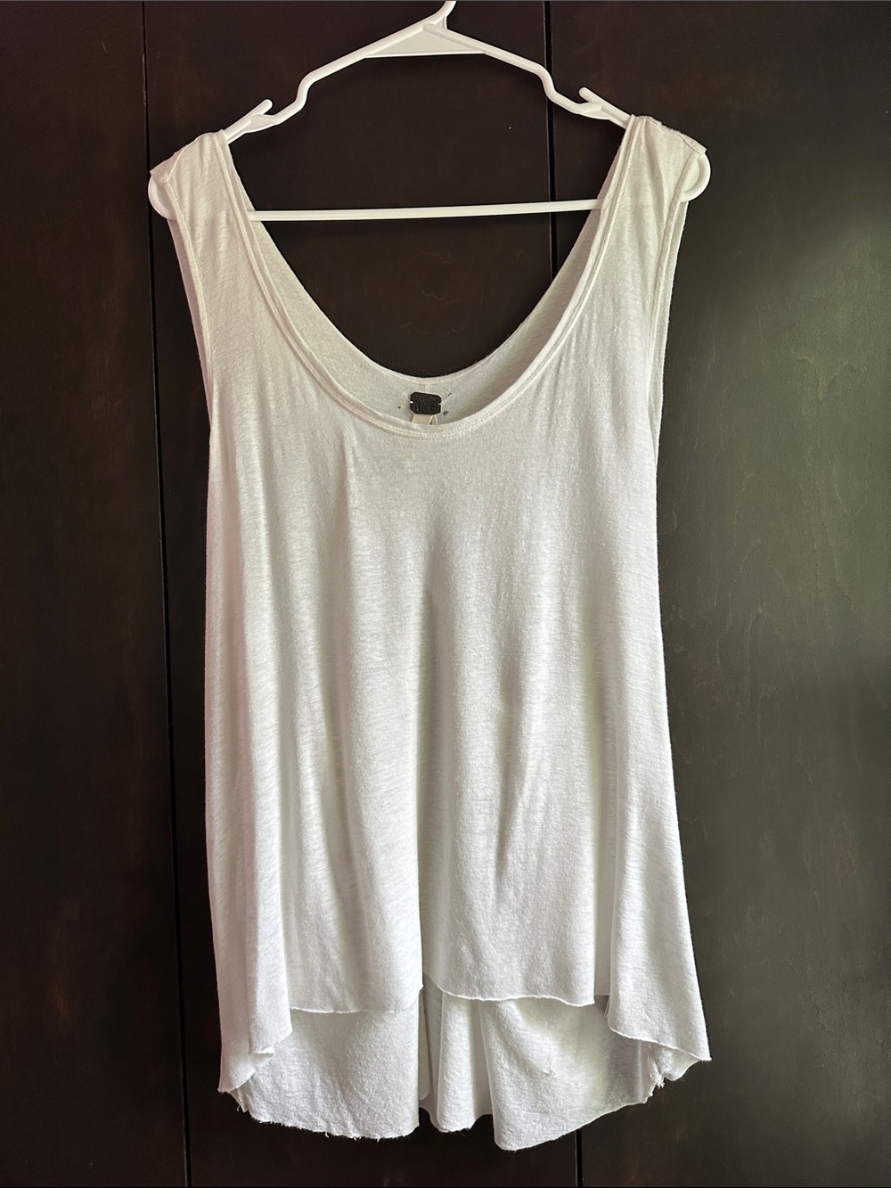 We The Free White Scoop Neck Flow Tank